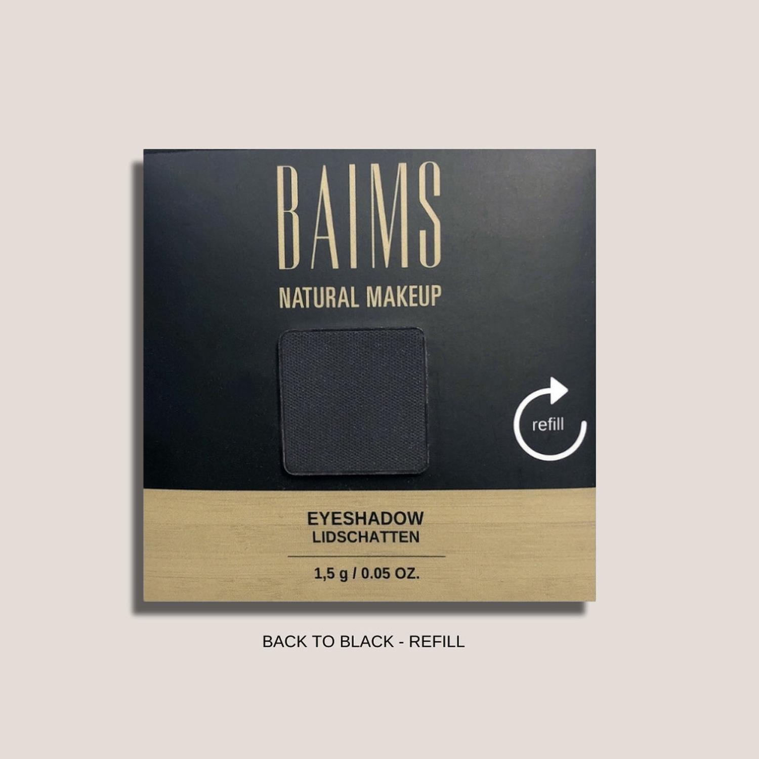 Baims Eyeshadow (Göz Farı) Yeniden Dolum 100 Back to Black